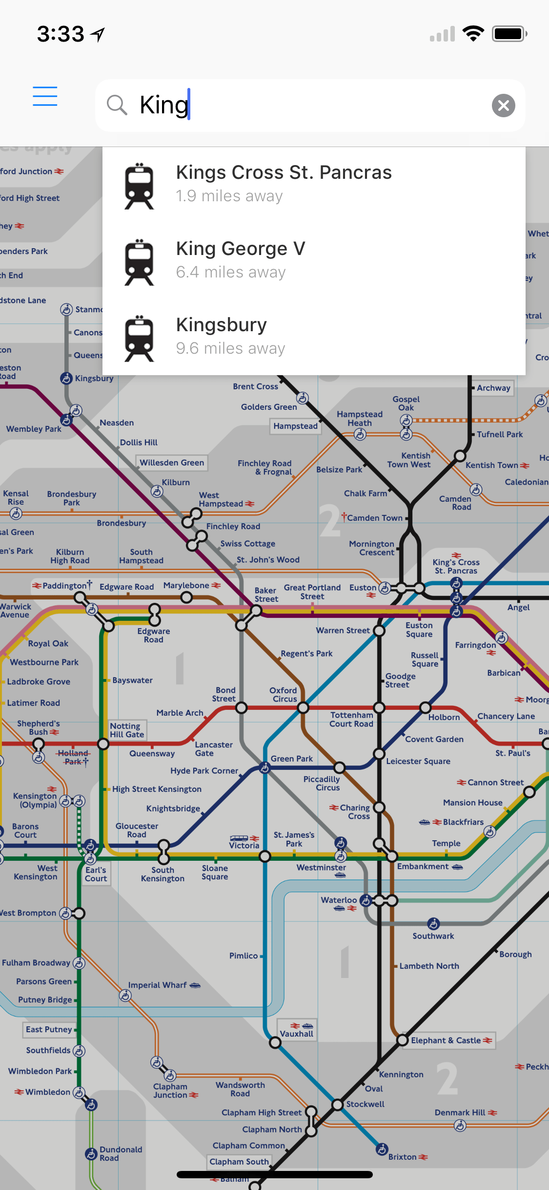 London Tube Live Screenshot